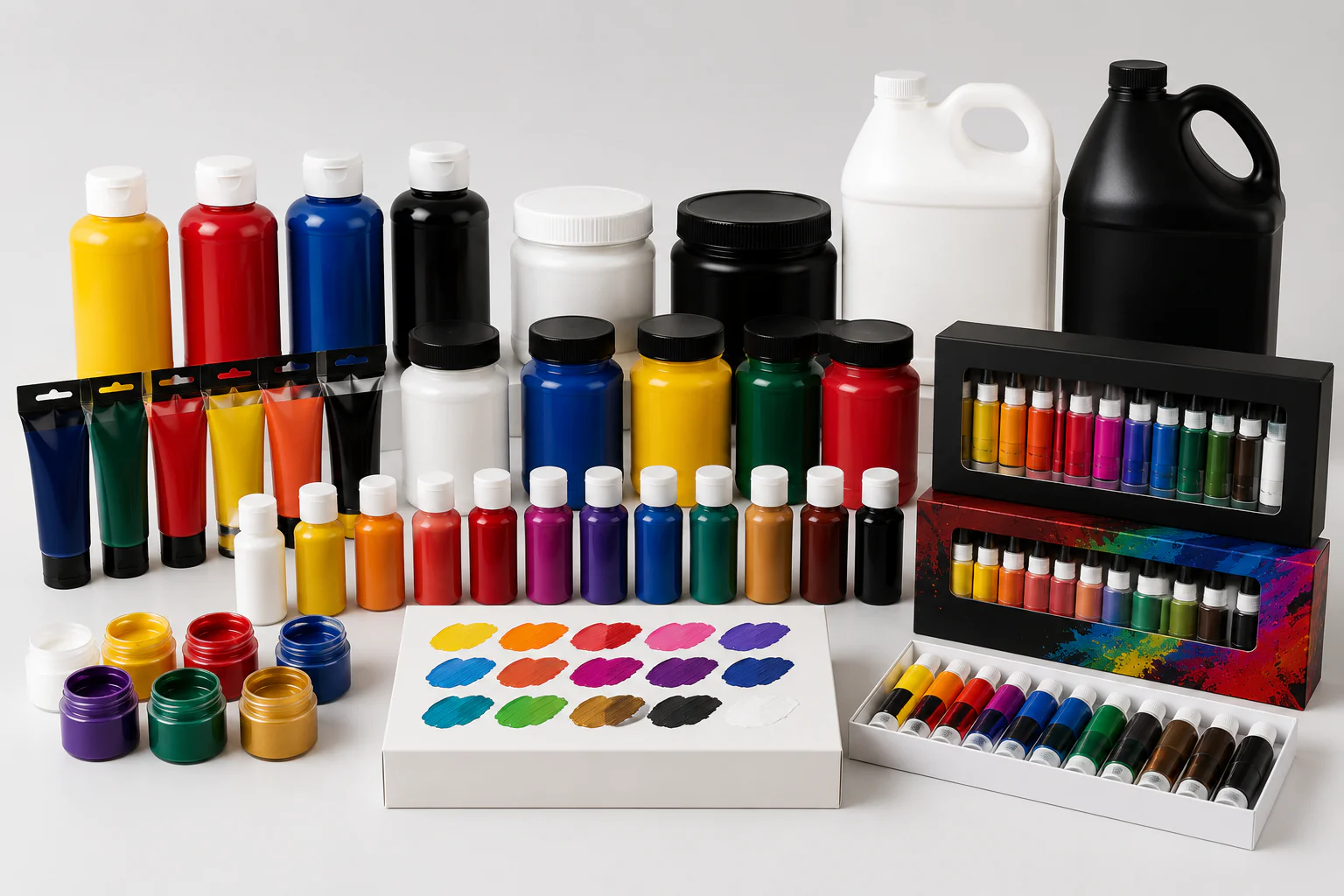 Acrylic paint product range for OEM and bulk supply
